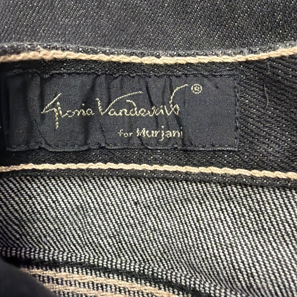 Gloria Vanderbilt Womens Black Cotton Denim Jeans Straight Leg Size 11
