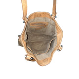 Liz Claiborne Women's Light Brown Leather Shoulder Bag Sz L