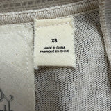 Angel Of The North Womens Beige Knit Button Cardigan Sweater Size XS