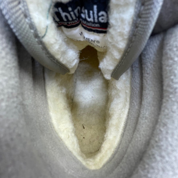 Thinsulate Women’s Gray Suede & Fabric Insulated Winter High Top Boots Size 8M