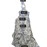 J.Crew Womens Black & White Viscose Halter Maxi Dress Floral Print Size 4