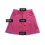 Lucy & Yak Womens Pink Organic Cotton Corduroy Mini Skirt Size US 4 / UK 8