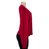 Charter Club Luxury Women's Cashmere Red Long Sleeve Blouse Shirt Sz L - NWT