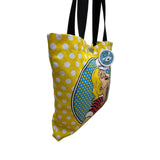 Dog Is Good Women’s Yellow White Polka Dot Canvas 