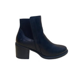 Born Women’s Black Leather Zip Up Closure Henni Chelsea Ankle Boots Size 8.5M