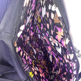 Vera Bradley Women’s Black Nylon Floral Lining Adjustable Straps Backpack