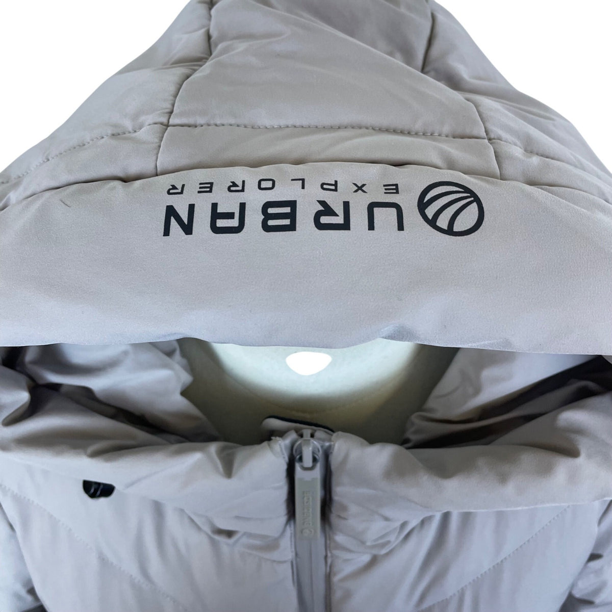 Bosideng Women's Gray Hooded Puffer Coat Long Length Winter Outerwear Sz 2