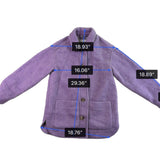 Madewell Womens Lavender Button-Up Coat With Dual Pockets & Lining Sz XS
