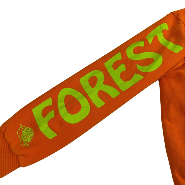 The North Face Mens Orange Cotton Hoodie Collaboration With Online Ceramics Sz M