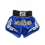 Anotherboxer Mens Blue Muay Thai Boxing Shorts Traditional Gym Wear Sz M