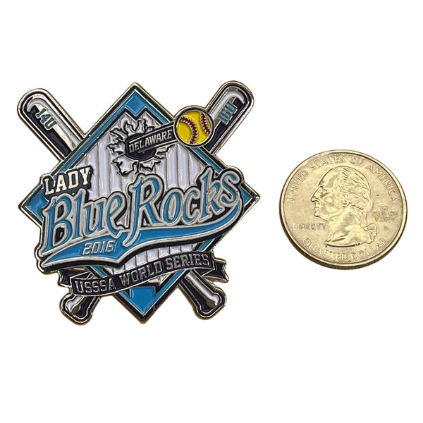 Lady Blue Rocks 2016 USSSA World Series Softball Pin