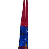 Disney Mickey Red & Blue Neck Tie Cartoon Theme Microfiber Fishing Motif