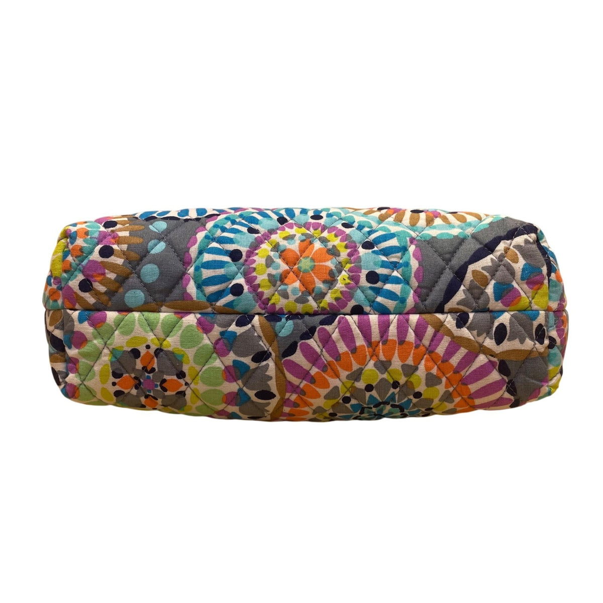 Vera Bradley Multicolor Quilted Medallion Pattern Polyester Zipper Cosmetic Bag