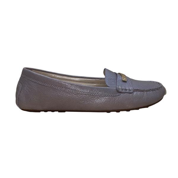 Michael Kors Women’s Gray Leather Loafers Slip-On Dress Shoes Size 9.5M
