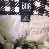 BDG Womens Black & White Houndstooth Pattern Pants Urban Outfitters Size 24