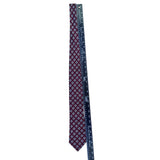 Nordstrom Mens Burgundy 100% Silk Tie With Diamond Pattern