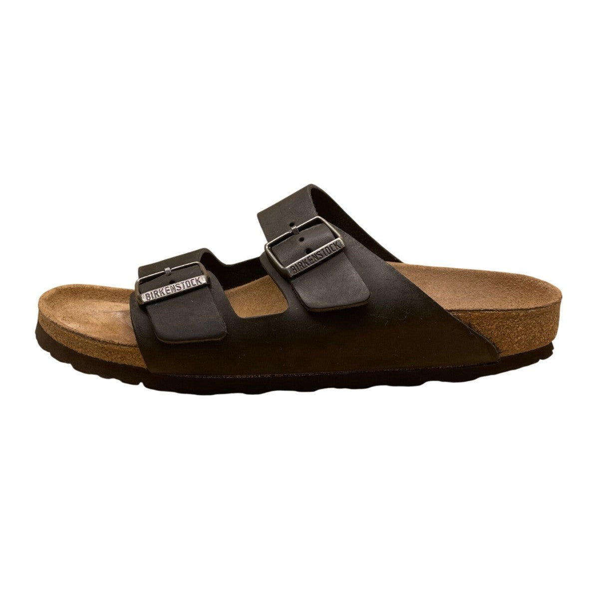 Birkenstock Unisex Black Arizona Leather Double Strap Sandals Size L11 M8