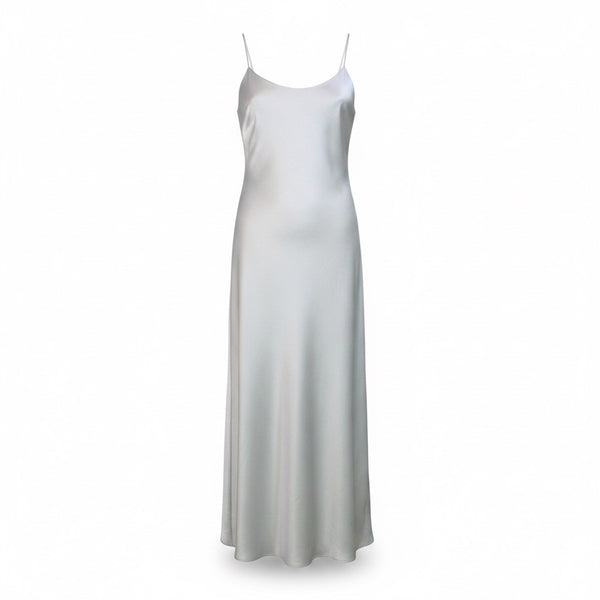 J.Crew Womens Silver Satin Spaghetti Strap Slip Dress Elegant Size 4