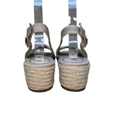 LifeStride Women’s Beige Espadrille Slingback Wedge Socialite Sandals Size 8.5M