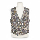 OHara Originals Mens Multicolor Jacquard Vest With Aztec Pattern