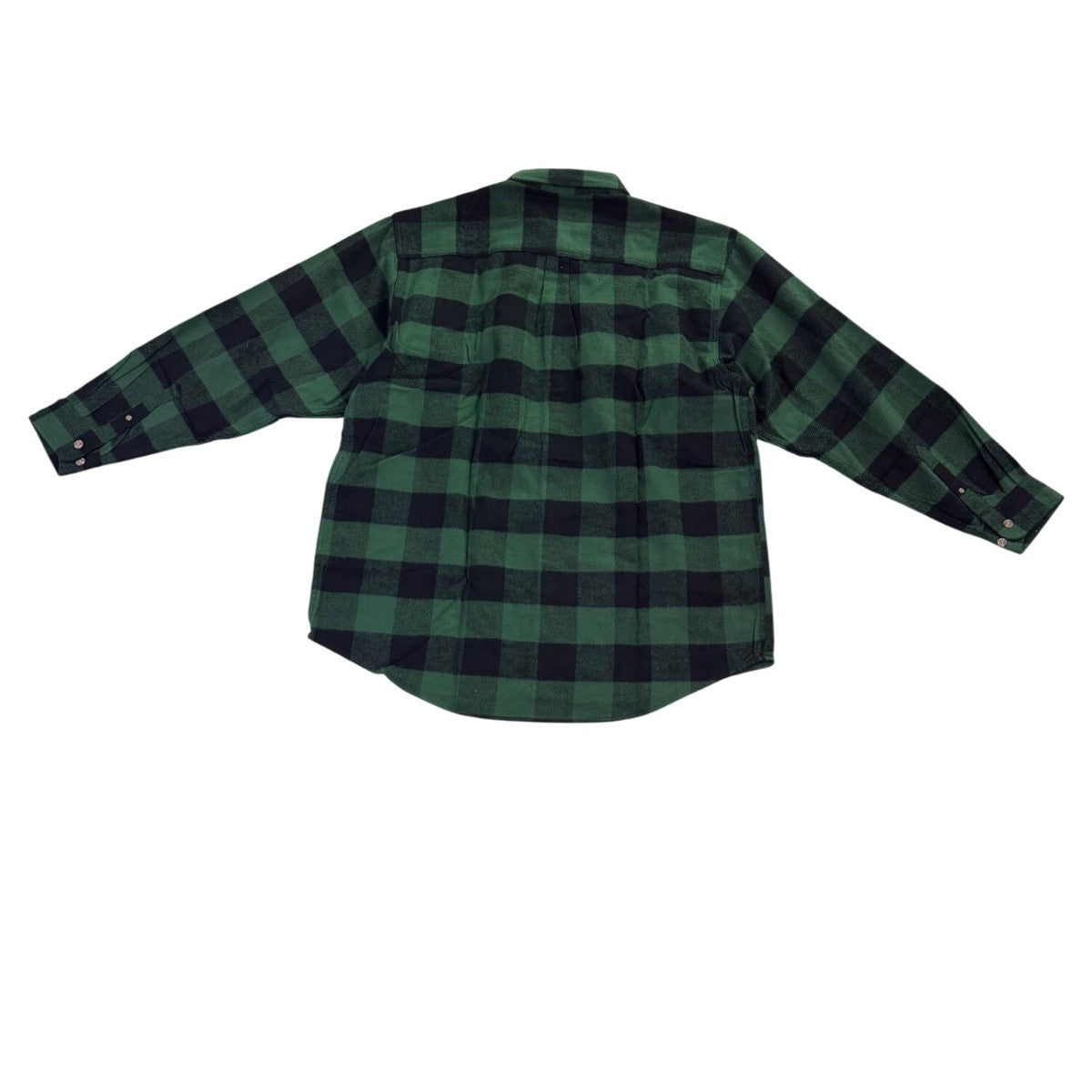 Field & Stream Mens Green Plaid Cotton Button-Up Long-Sleeve Shirt Size XXL