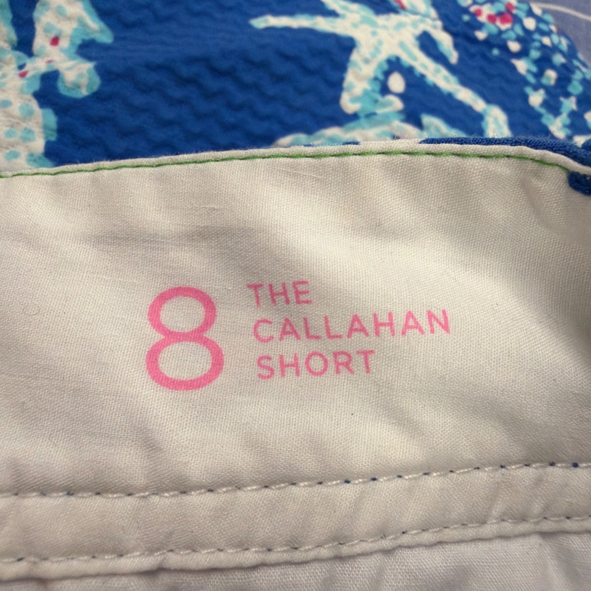 Lilly Pulitzer Womens Blue The Callahan Short With Starfish Coral Print Size 8
