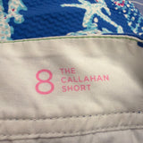 Lilly Pulitzer Womens Blue The Callahan Short With Starfish Coral Print Size 8