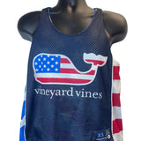 Vineyard Vines Men’s Patriotic Mesh Tank Top With American Flag Sz XS