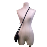Kate Spade Women’s Black Leather Turn Lock Closure Adjustable Crossbody Bag