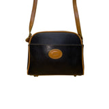 Vintage 80's 90's Esprit Women’s Black & Brown Faux LeatherCrossbody Bag