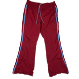Tilt Red Light Blue Line Detail With Side Zipper Track Pants Size M