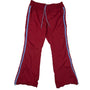 Tilt Red Light Blue Line Detail With Side Zipper Track Pants Size M