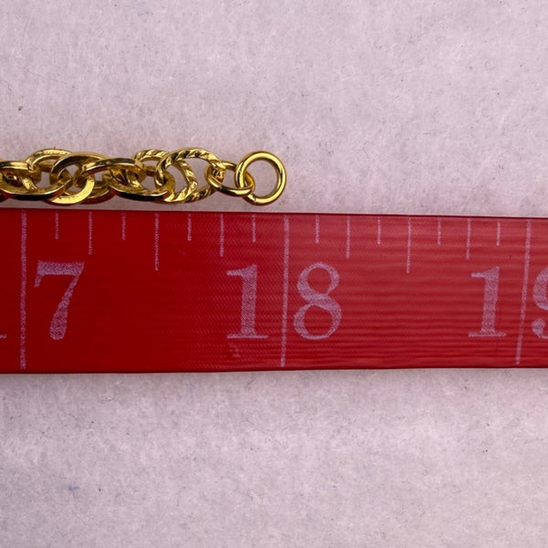 Monet Womens Gold Tone Metal Rope Chain Necklace Long Toggle Clasp