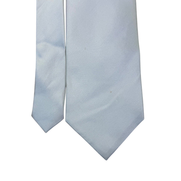 Jonathan Wachtel Mens White 100% Silk Necktie Elegant Formal Wear Accessory