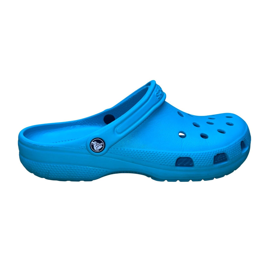 Crocs Unisex Blue Lightweight With Ventilation Holes Slip-On Clogs Size M9 W11