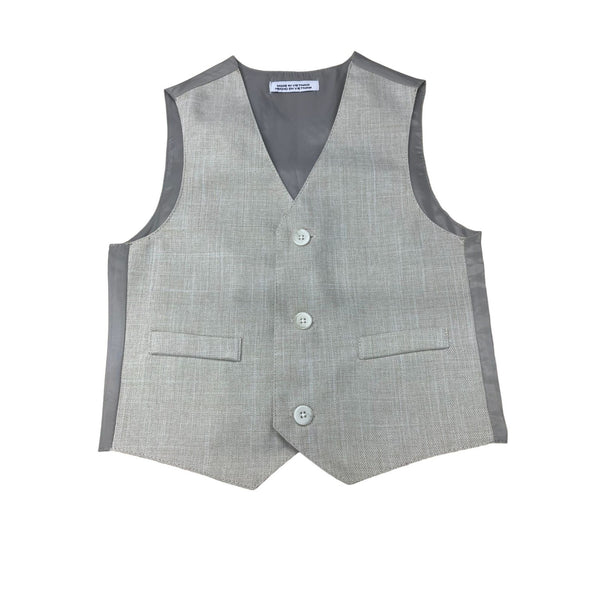 Izod Boy's Gray Dress Vest Sz 3T/3 - NWT