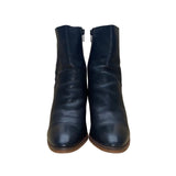 Aldo Women’s Black Leather Block Heel Fearien Ankle Boots Size 6