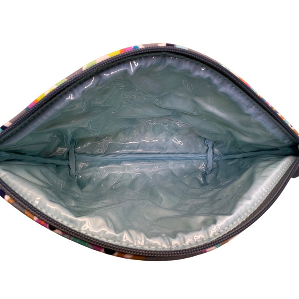 Vera Bradley Multicolor Quilted Medallion Pattern Polyester Zipper Cosmetic Bag