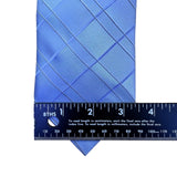DKNY Mens Blue 100% Silk Plaid Neck Tie Made In USA Elegant Business Accessory