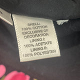 Ann Taylor Loft Strapless Black Dress With Pink Floral Print Size 0