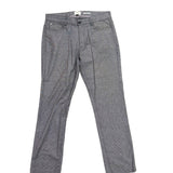 Ben Sherman Mens Gray Stretch Cotton Pants Plaid Regular Fit Size 34W X 32L