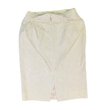 Lauren Taylor Womens Beige Jacquard Blazer & Slit Pencil Skirt Set Size 6