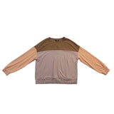 Dokotoo Womens Camel & Beige Ribbed Pullover Sweater Top Casual Sz M
