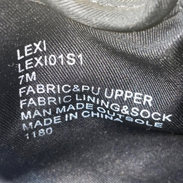 Steve Madden Women’s Black Fabric Wedge Lexi Athletic Sneakers Size 7M