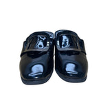 Starcate Women’s Black Patent & Silver Buckle Block Heel Slip-On Mules Size 37