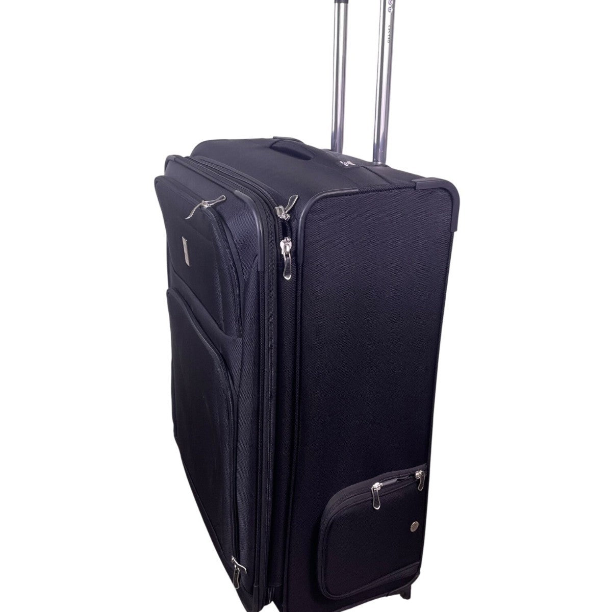 Delsey Unisex Black Expandable Spinner Wheels Rolling Travel Suitcase  Luggage