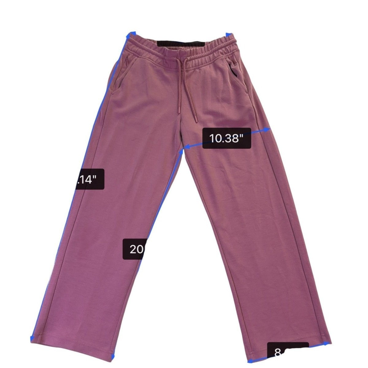Athleta Womens Purple Cotton Blend Sweatshirt & Elastic Waist Jogger Set Sz XS