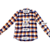 Gap Mens Multicolor Cotton Plaid Button-Front Flannel Shirt Long Sleeve Size M