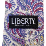 Liberty Mens Multicolor Cotton Paisley Tie Classic Elegant Design