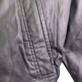 Gap Mens Black Cotton Coated Zip-Up Lightweight Jacket With Pockets Size L